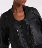 Jacquemus Cropped leather jacket