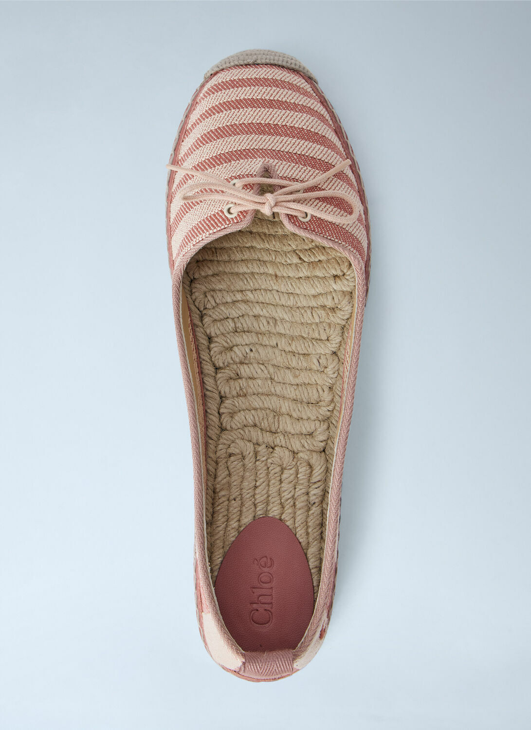 Chloé Isla Striped Canvas Espadrilles