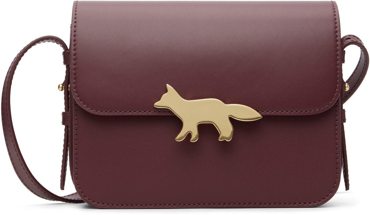 Maison Kitsuné Burgundy Edie Bag