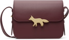 Maison Kitsuné Burgundy Edie Bag