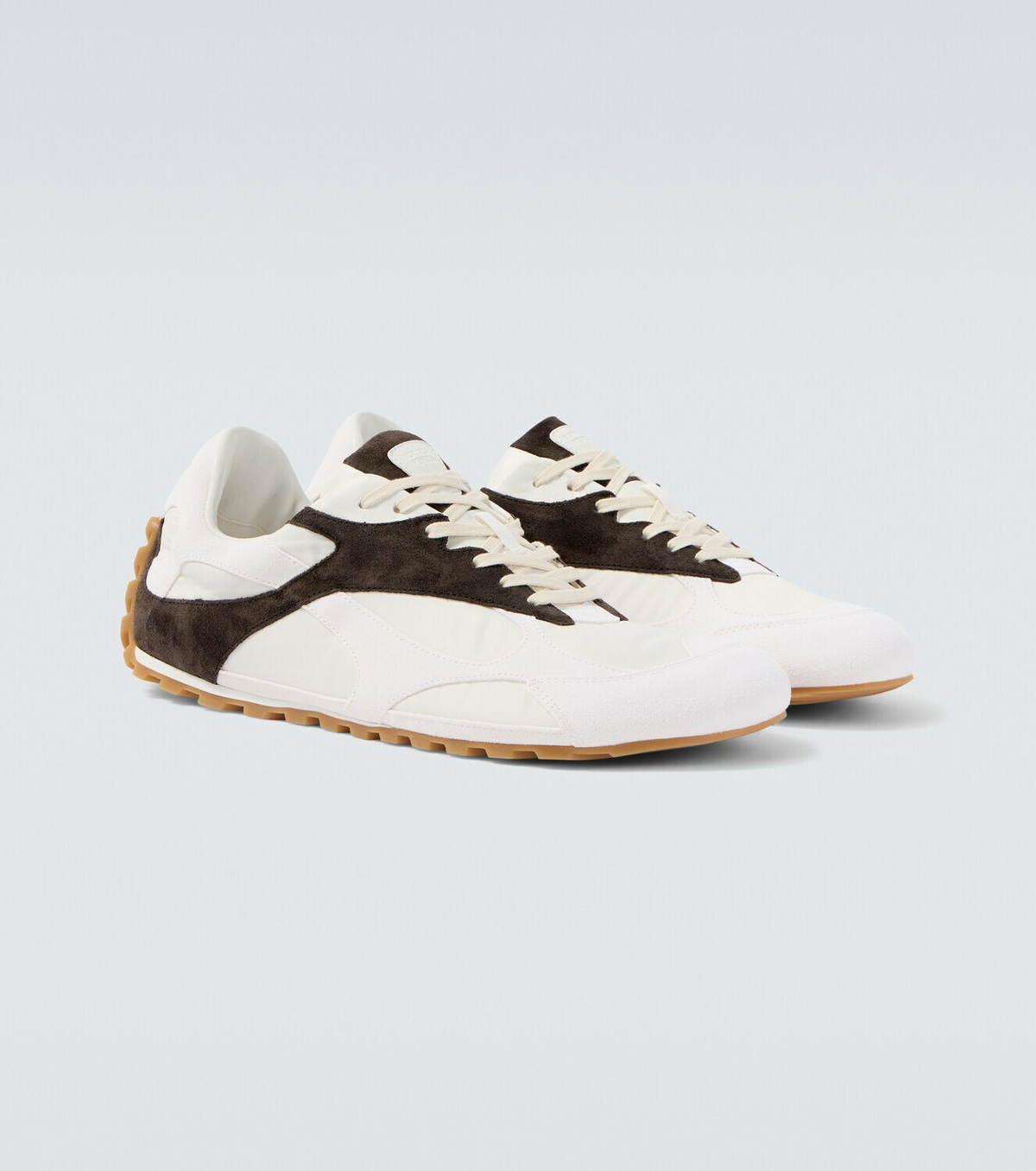 Bottega Veneta Orbit Flash suede-trimmed sneakers