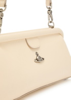 Vivienne Westwood Jane Frame Leather Purse - Cream - One Size