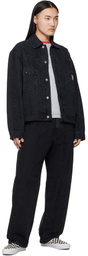 Carhartt Work In Progress Black Belmar Denim Jacket