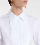 Loewe Pleated cotton blouse