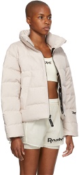 Reebok By Victoria Beckham Off-White Down Cropped Jacket