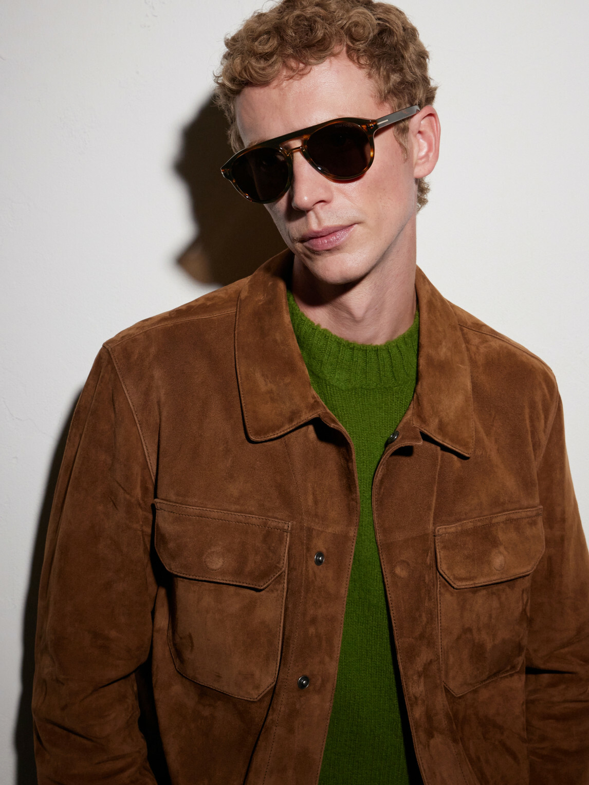 TOM FORD - Icon Double-Bridge Aviator-Style Acetate Sunglasses - Brown
