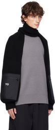 Y-3 Black Nylon Scarf