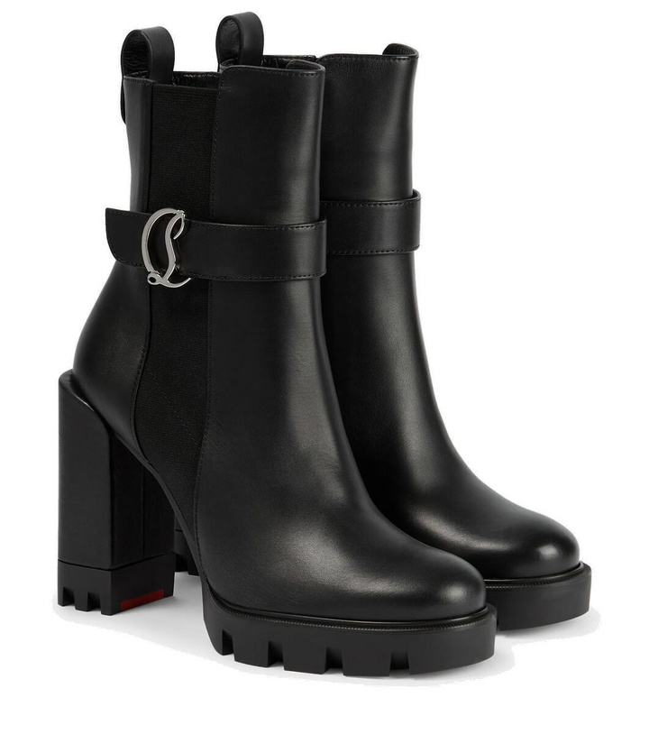 Photo: Christian Louboutin CL Chelsea Lug leather ankle boots