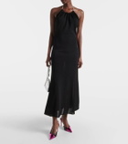 Alexandre Vauthier Metallic faux leather slingback pumps