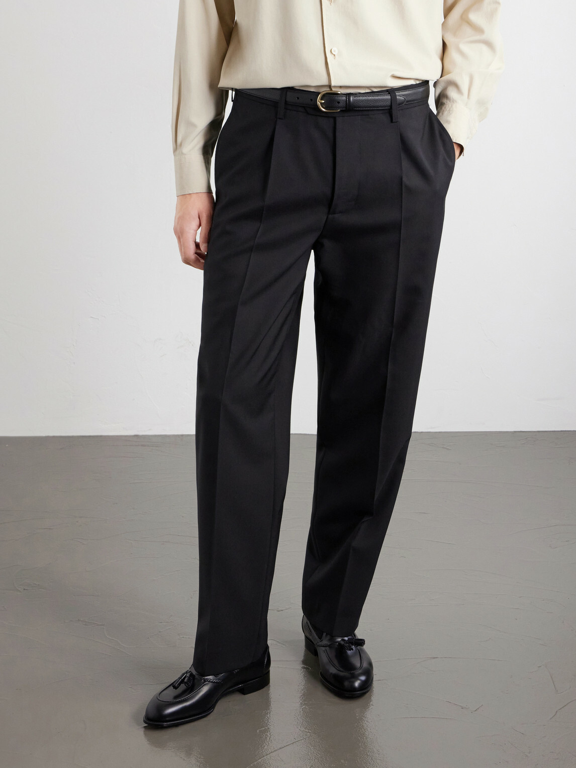 Edward Green - Belgravia Leather Loafers - Black