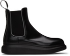 Alexander McQueen Black Leather Chelsea Boots