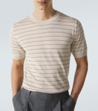 Lardini Striped silk T-shirt