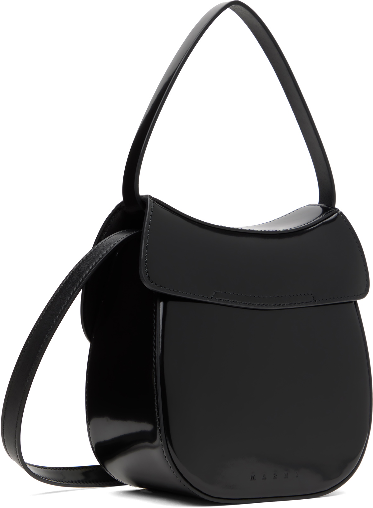 Marni Black Leather Butterfly Small Bag