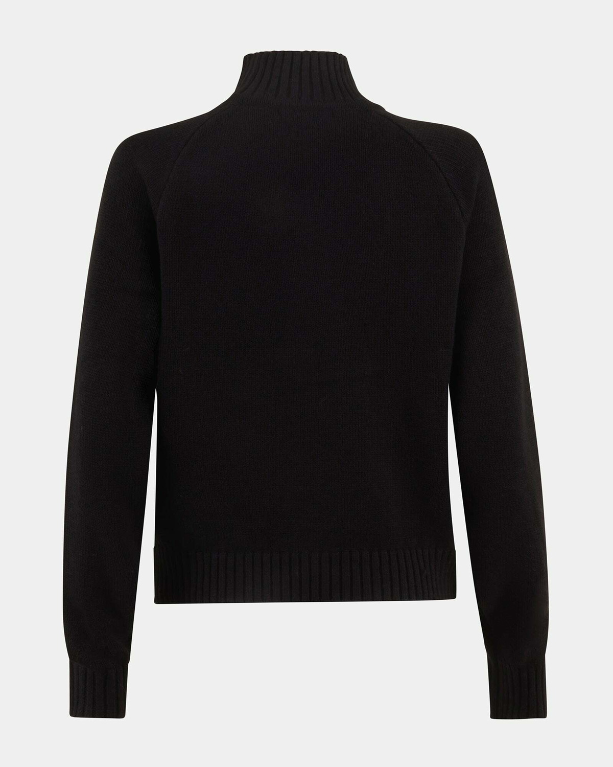 Steve Madden Ally Quarter Zip Sweater in Black