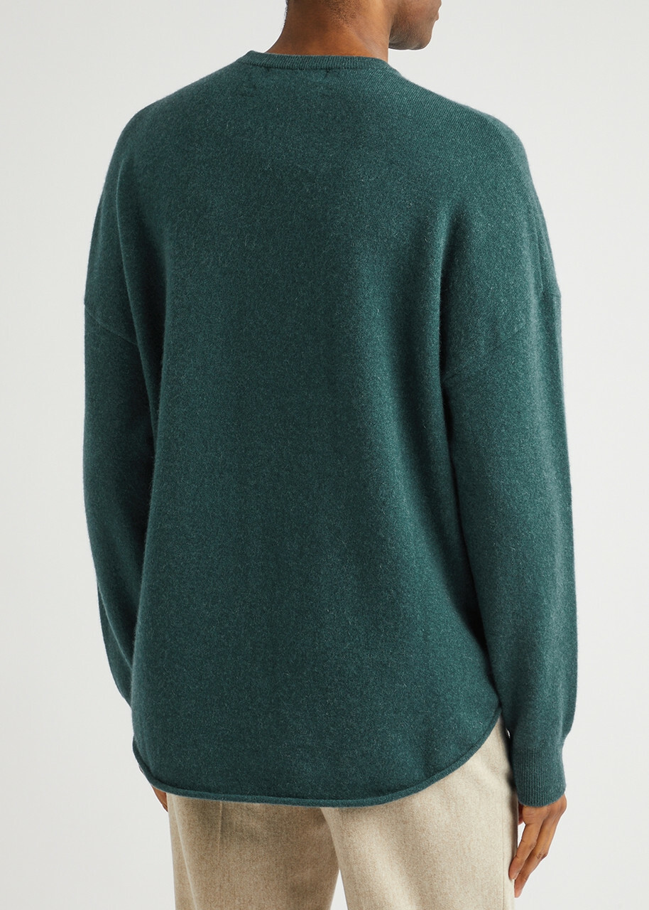 Extreme Cashmere N°53 Crew Hop Cashmere-blend Jumper - Green - One Size