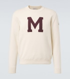 Moncler Embroidered cotton-blend sweater