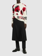 ALEXANDER MCQUEEN - Crafted Wool Blend Knit Sweater