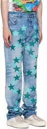 AMIRI Blue Chemist Edition Star Jeans