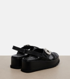 Roger Vivier Strass Buckle leather platform sandals