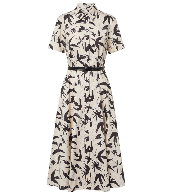 Photo: Altuzarra Kiera printed cotton-blend shirt dress