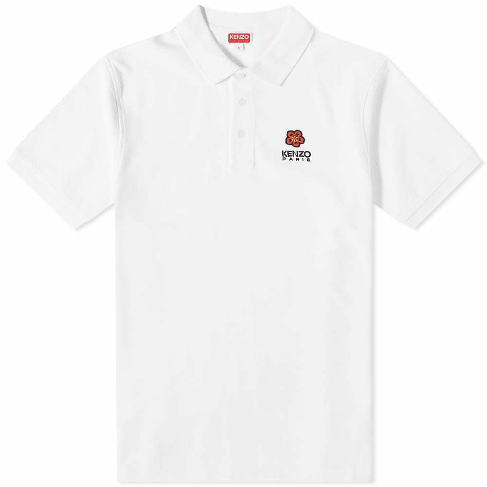 White kenzo 2024 polo shirt