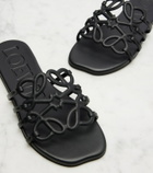 Loewe Anagram leather slides