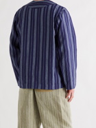 NICHOLAS DALEY - Striped Linen Jacket - Blue