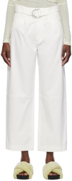 Nanushka White Radia Trousers