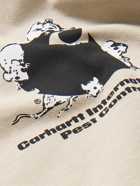 Carhartt WIP - Pest Control Logo-Print Cotton-Jersey T-Shirt - Neutrals