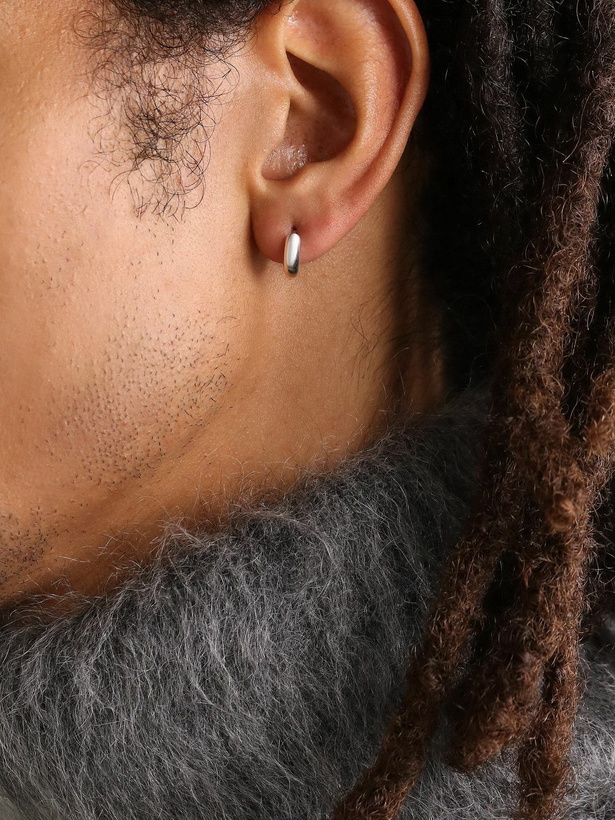 Photo: Spinelli Kilcollin - Mini Macro Sterling Silver Single Hoop Earring