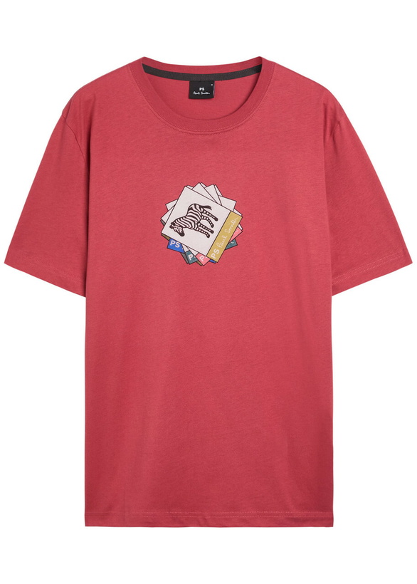 Photo: PS Paul Smith Zebra Printed Cotton T-shirt Pink