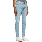 Palm Angels Blue Back Logo Jeans