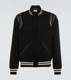 Saint Laurent - Teddy wool-blend varsity jacket