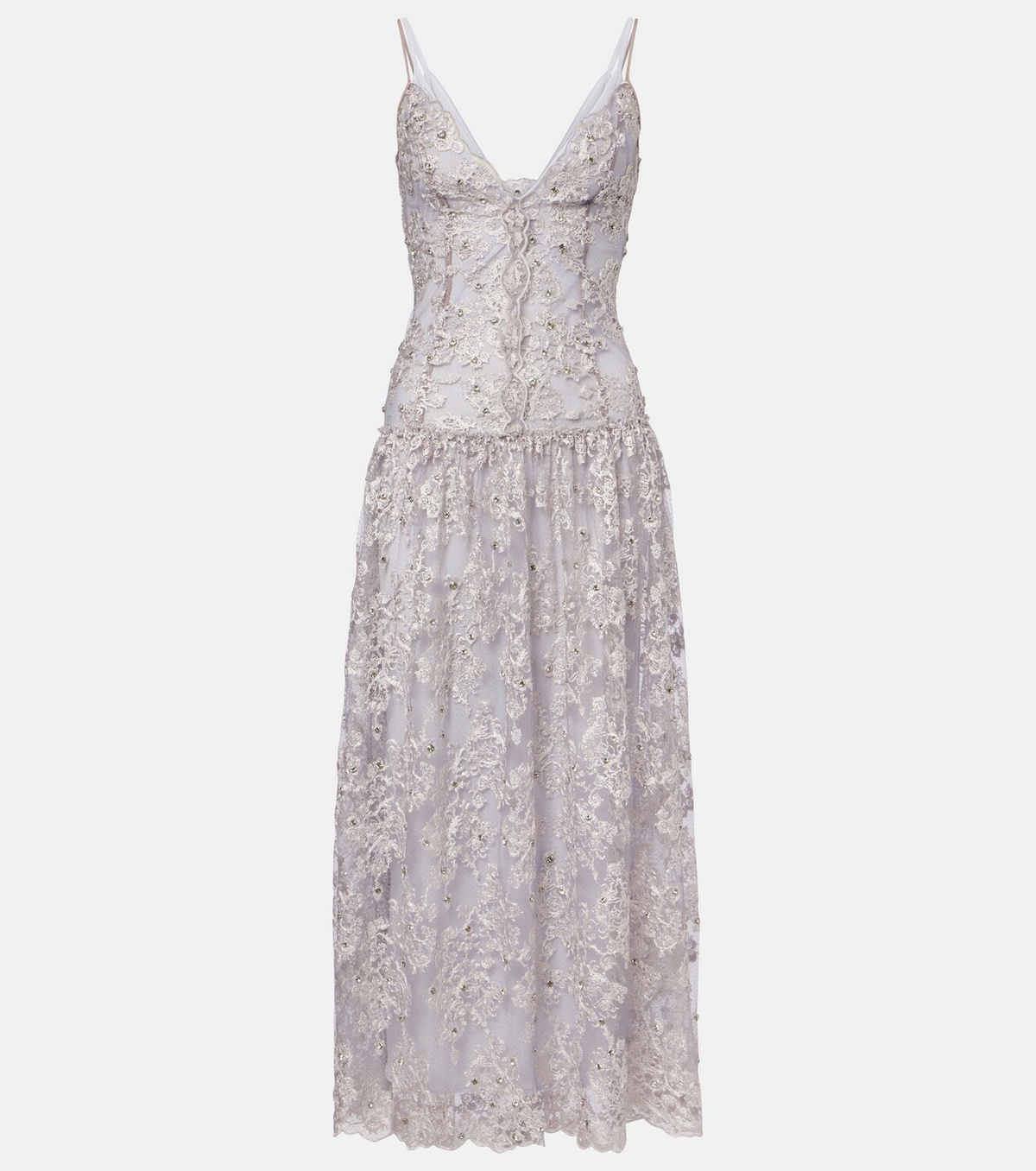 Jacques Wei Embellished lace cocktail dress