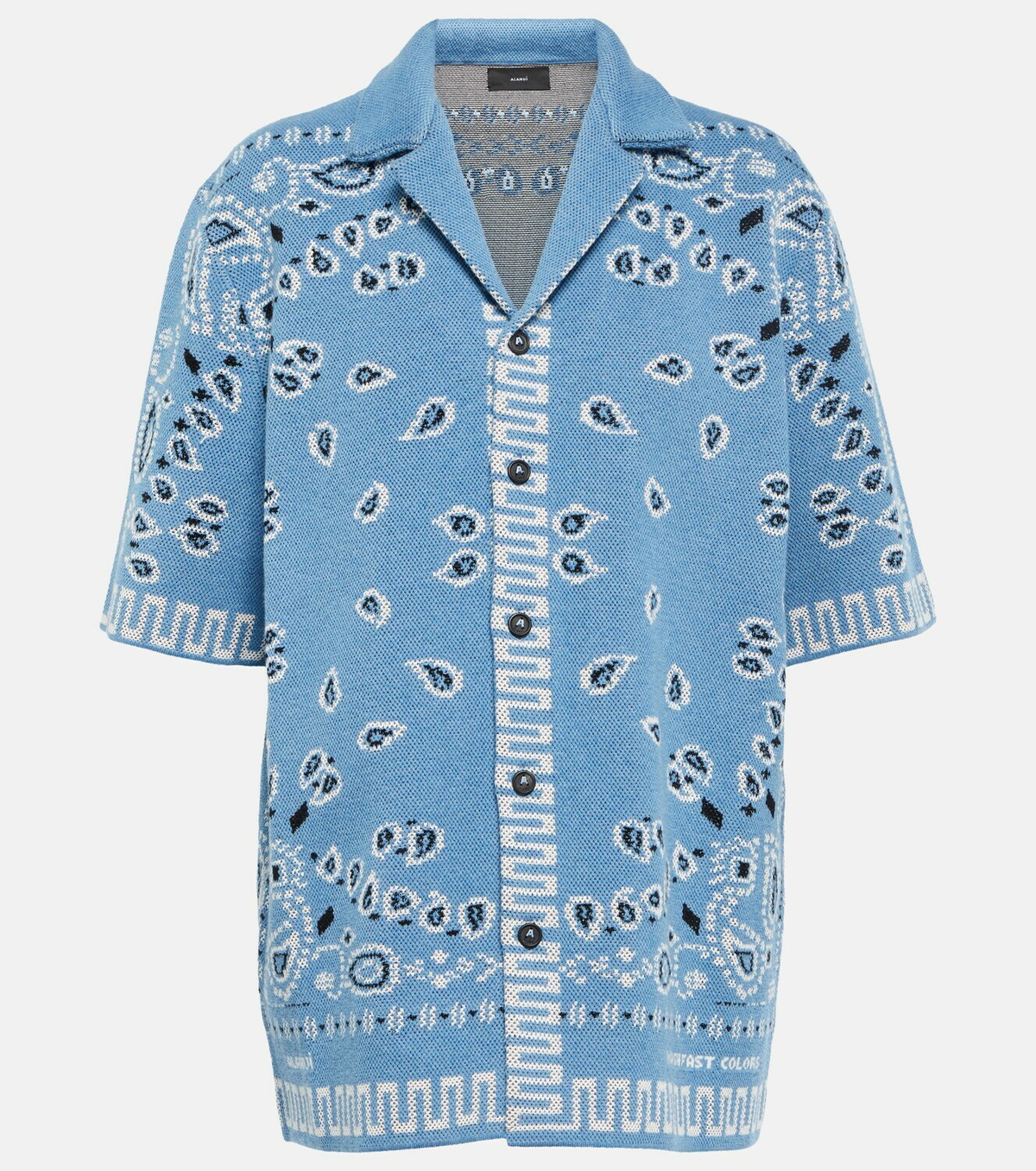 Alanui - Bandana cotton piqué shirt