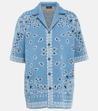 Alanui - Bandana cotton piqué shirt