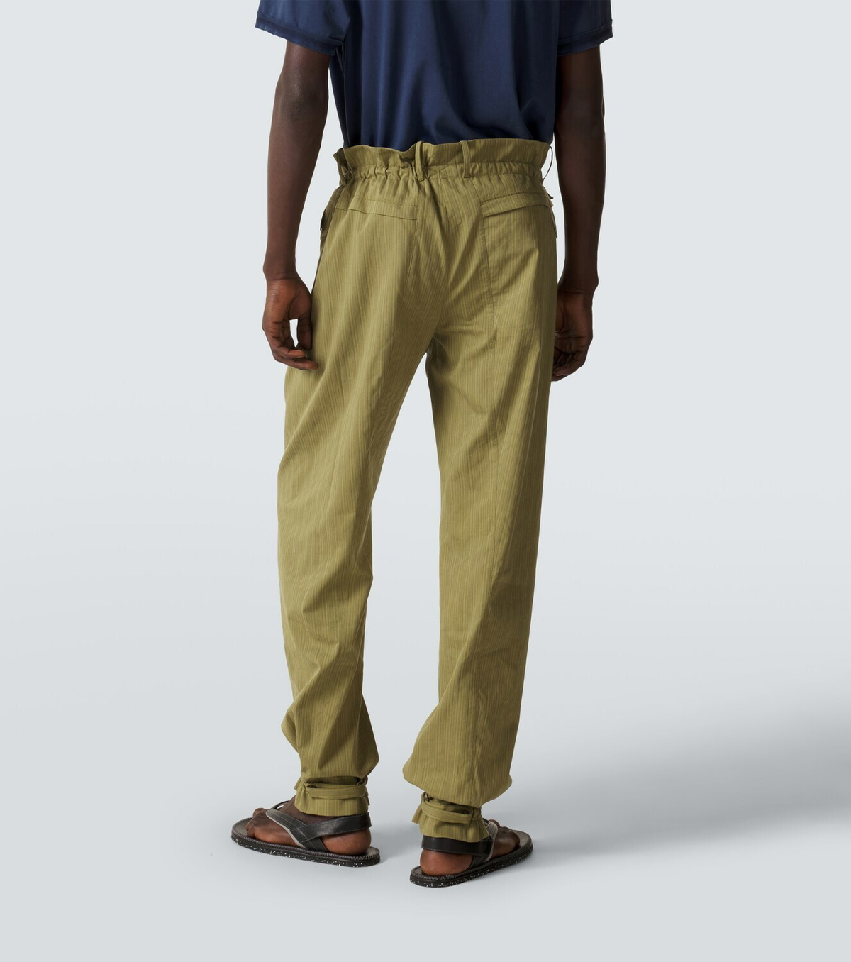 Kiko Kostadinov Egreta striped cotton-blend tapered pants