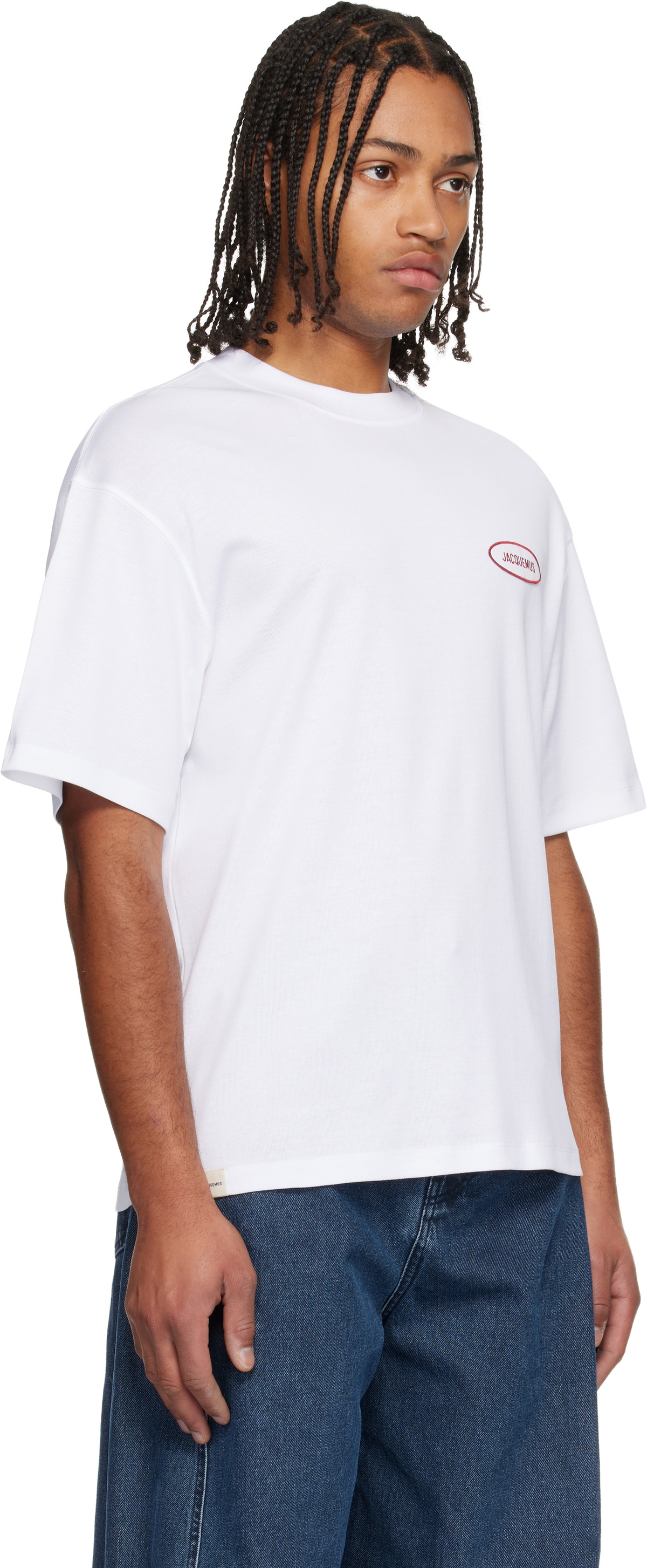 JACQUEMUS White La Croisière 'The Stazione T-shirt' T-shirt Jacquemus