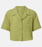 Asceno Lincoln checked cotton bowling shirt