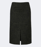 Shushu/Tong Tweed midi skirt