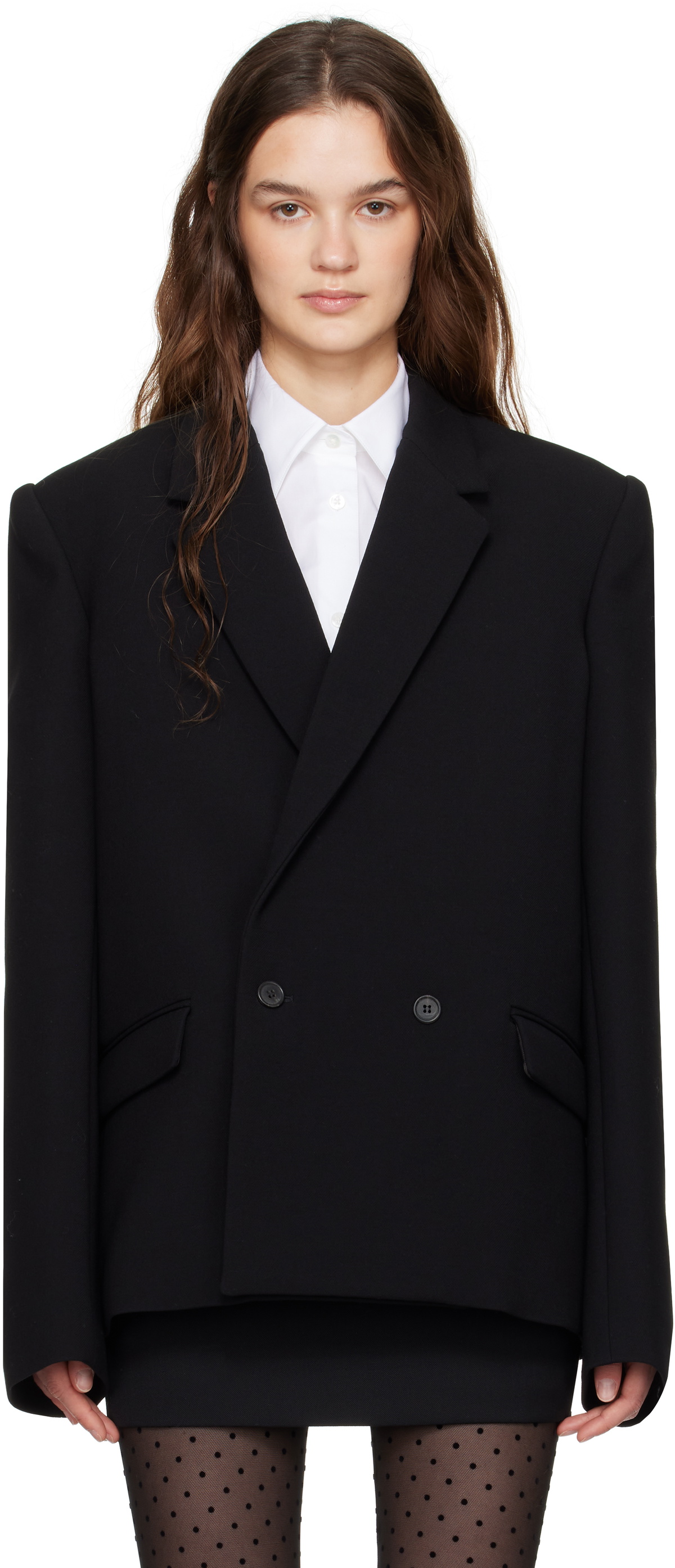 WARDROBE.NYC Black Hailey Bieber Edition HB Blazer