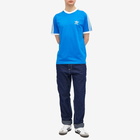 Adidas Men's 3-Stripe T-shirt in Bluebird