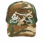 ICECREAM Men's Running Dog Trucker Cap in Camo 