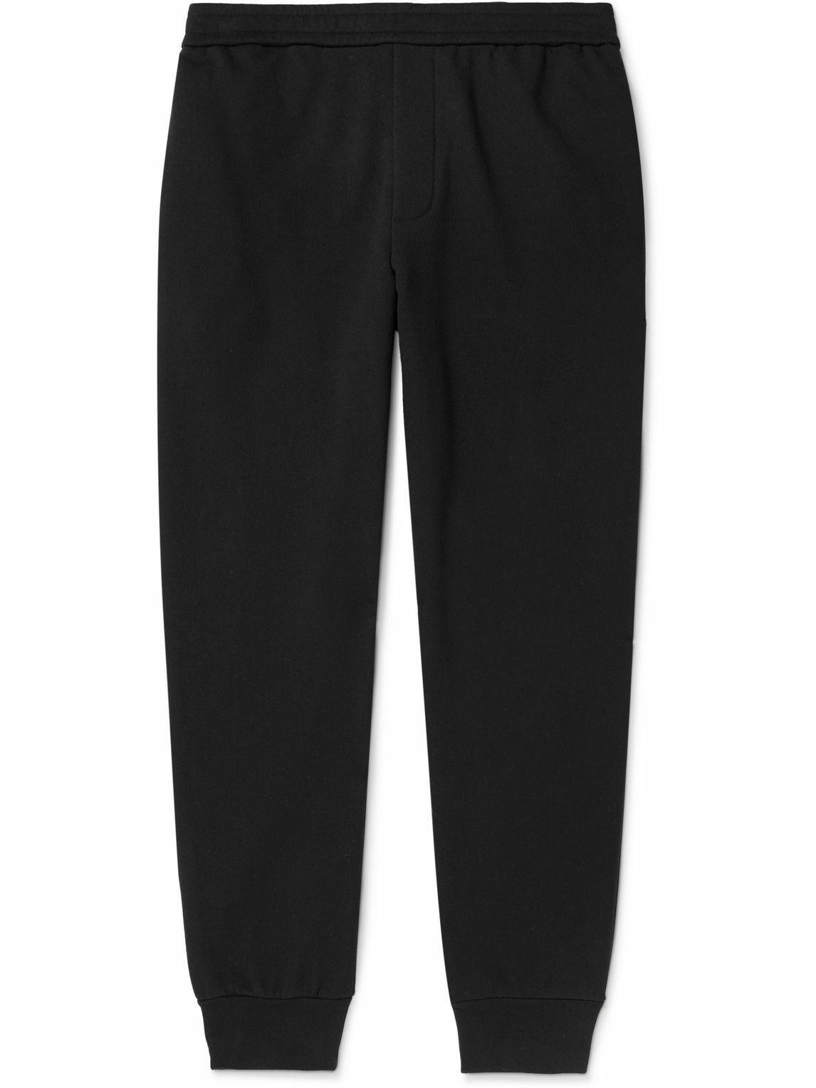 The Row - Edgar Tapered Cotton-Jersey Sweatpants - Black The Row