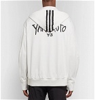 Y-3 - Logo-Print Loopback Cotton-Jersey Zip-Up Hoodie - Men - White