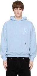 Represent Blue Western Initial Hoodie