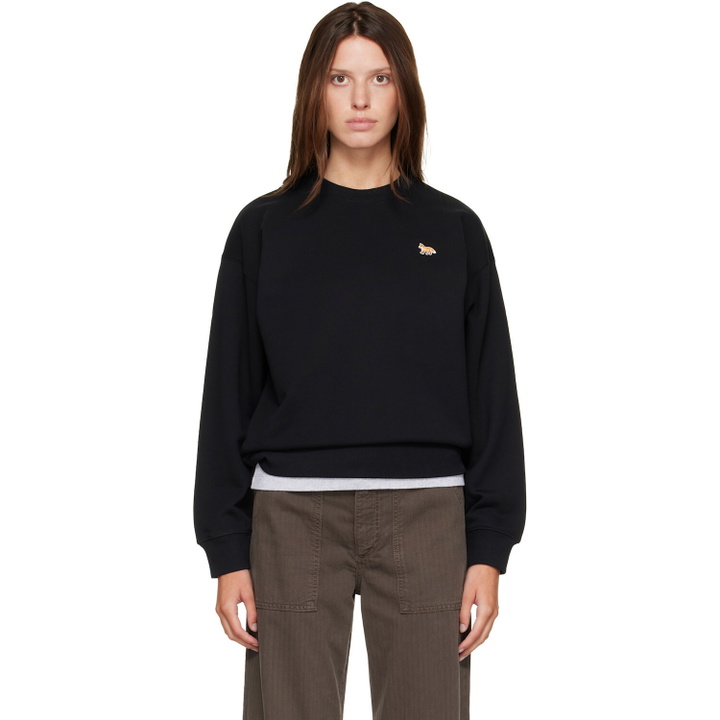 Photo: Maison Kitsuné Black Baby Fox Comfort Sweatshirt