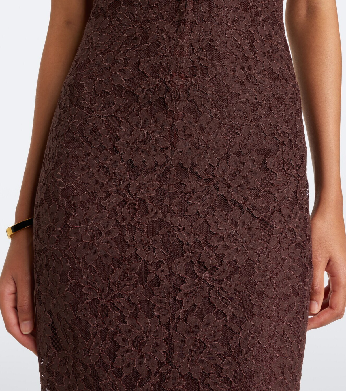 De La Vali Laia cutout cotton-blend lace maxi dress