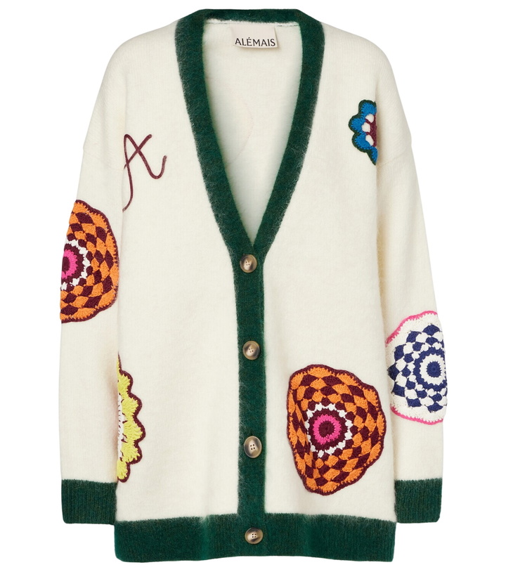 Photo: Alémais Crochet mohair and wool-blend cardigan