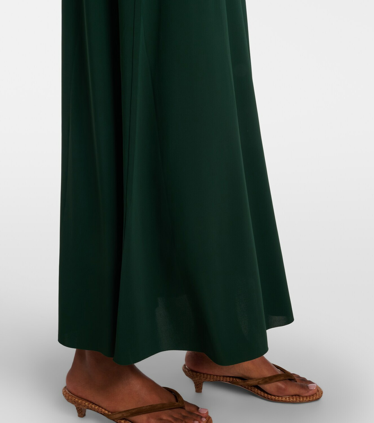 Eres Scene mesh-trimmed jersey maxi dress